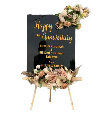 Papan Bunga Akrilik Candiwatu
